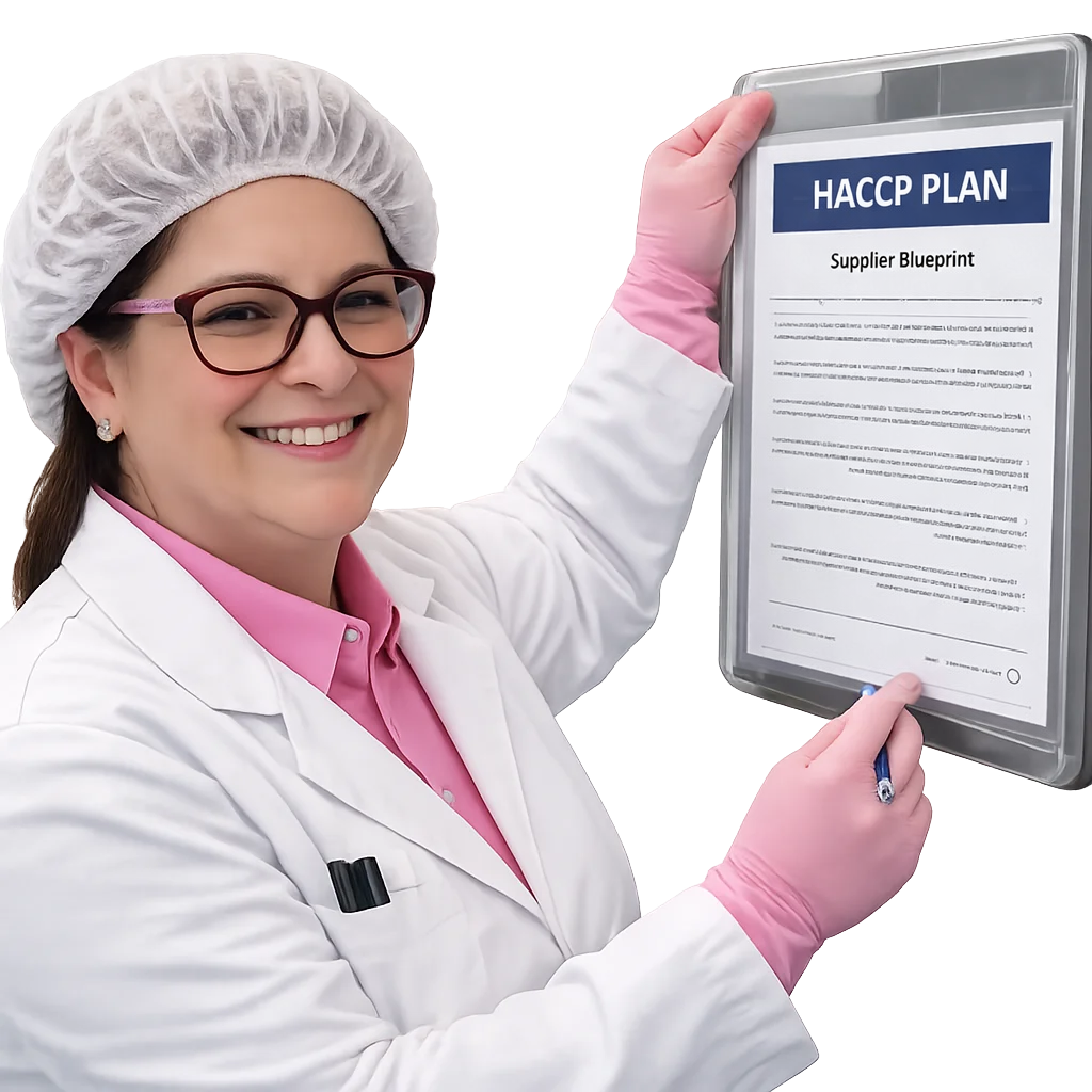 mujer con plan haccp